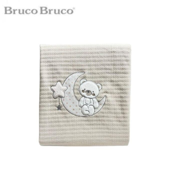 COPERTINA RICAMATA JERSEY ORSETTO