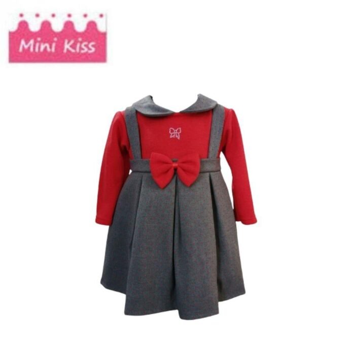 ABITINO FLANELLA A POIS CON FIOCCO