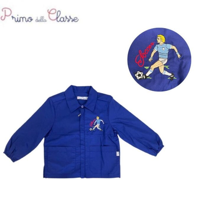 CASACCA BIMBO SCUOLA RICAMATO CON ZIP