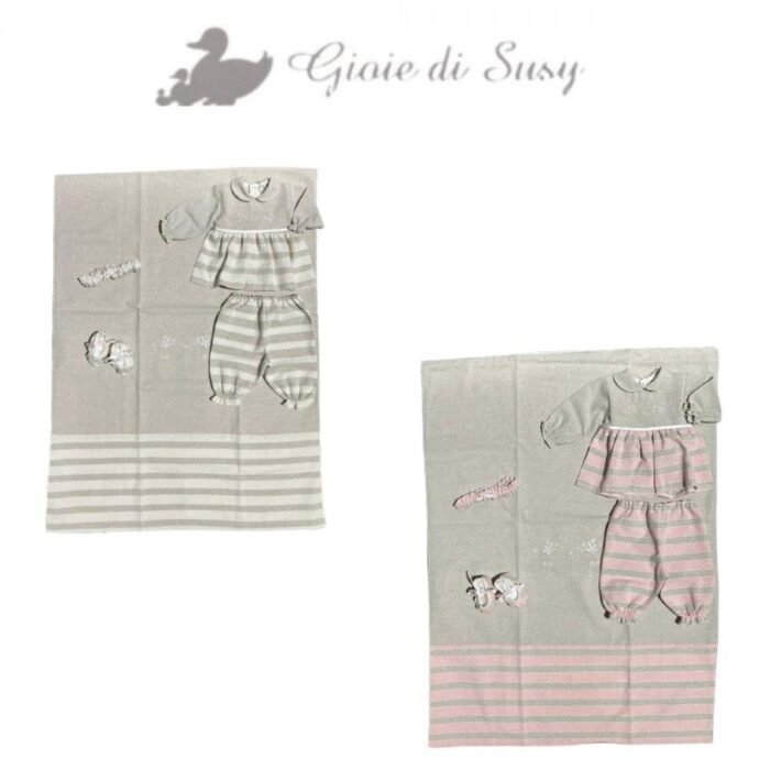 COORDINATO NASCITA 4 PZ PURO COTONE