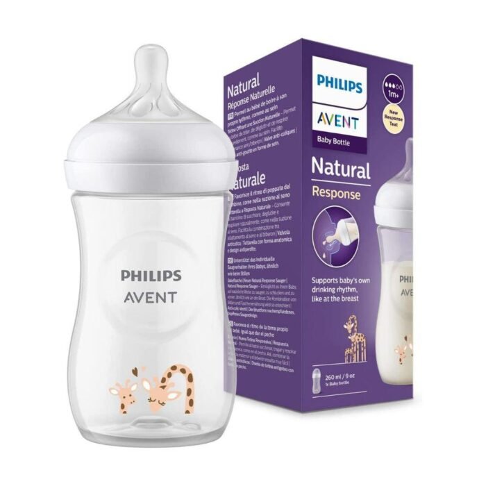 BIBERON NATURAL 260ML GIRAFFA