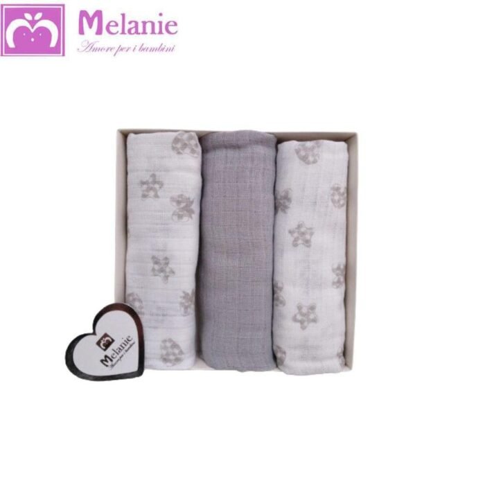 3 PANNI STAMPATI 70X70 FIOCCO