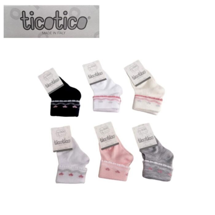 CALZINO CORTO RISVOLTO NEONATA