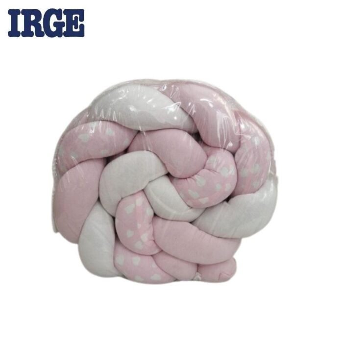 TRECCIA NEONATO PANNA-ROSA 167X18