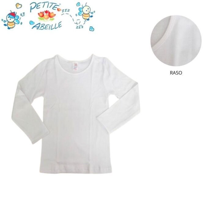 MAGLIA M/L BAMBINA RASO COTONE FELPATO