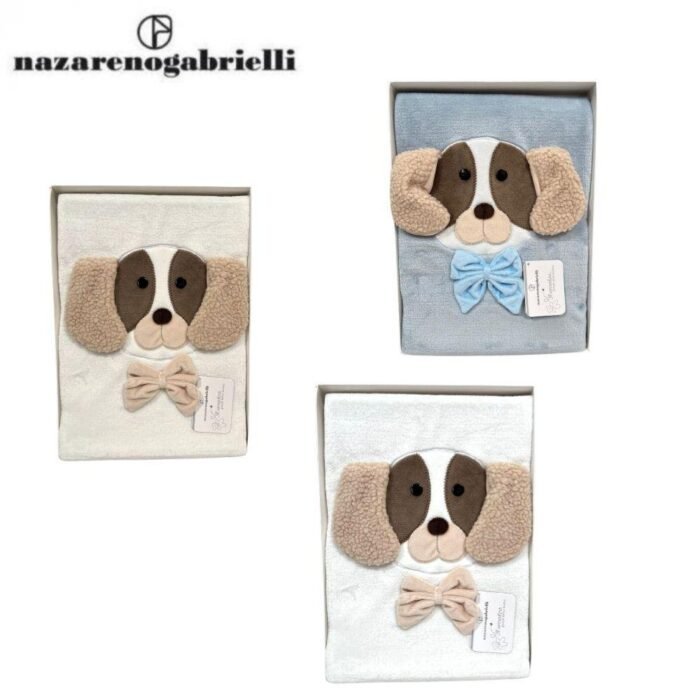 COPERTINA PILE CULLA FLANNELLA RICAMATA