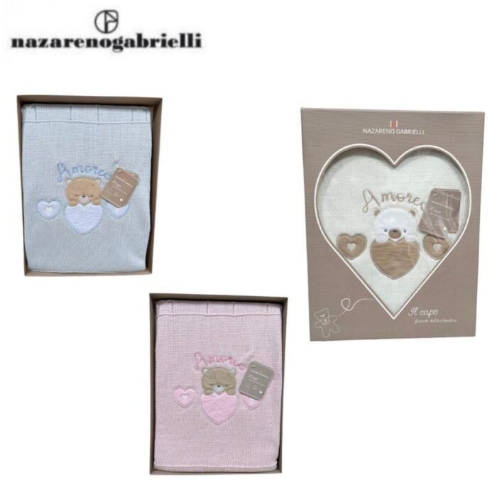 COPERTINA RICAMATA 100 LANA