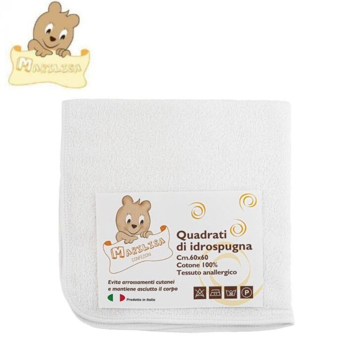 QUADRATO SPUGNA 60X60 100 COTONE