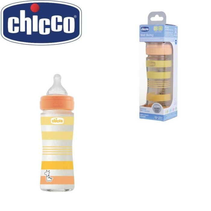 BIBERON WB PP VETRO ORANGE UNI 240 LENTO SIL