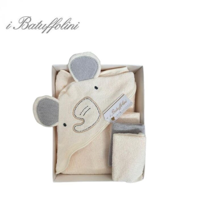 SET 4 PEZZI ACCAPPATOIO +3 LAVETTE MICROFIBR + TOY