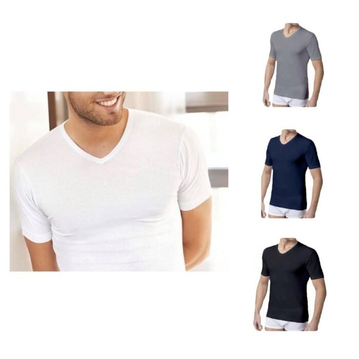 SCOLLO A V UOMO COTONE