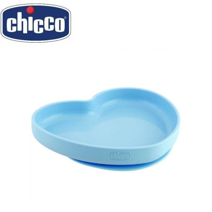 PIATTO CUORE SIL VENTOSA BLU