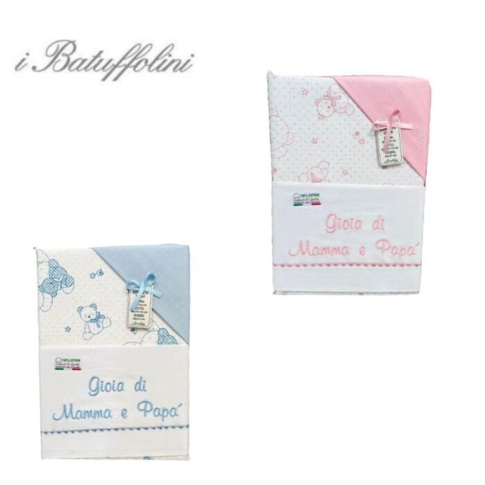 COORDINATO CULLA RICAMATO 4 PZ