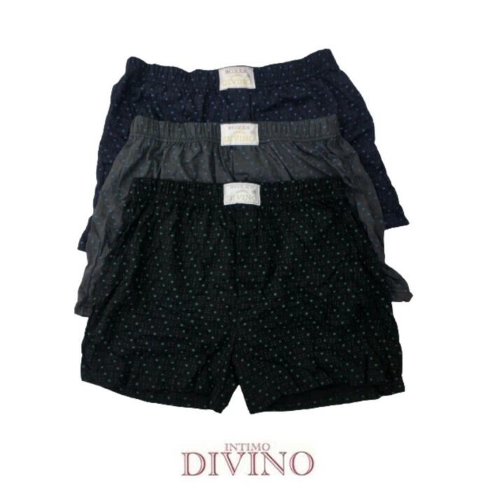 TRIS BOXER UOMO COTONE