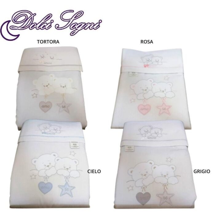 COORDINATO LETTINO 6 PZ 100 COTONE