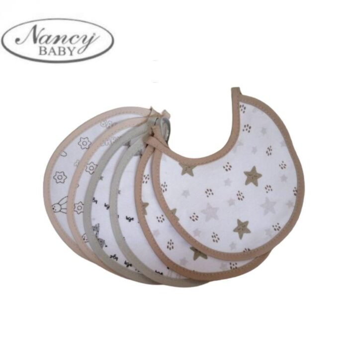 BAVETTA IN JERSEY COTONE STAMPATA