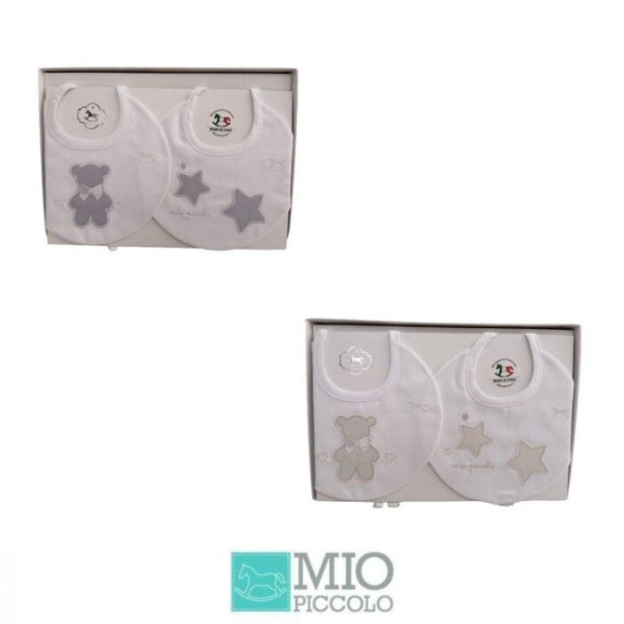 COPPIA BAVETTE RIC 100 COTONE