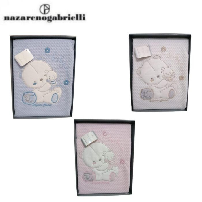 COPERTINA CULLA RICAMATA 100COTONE