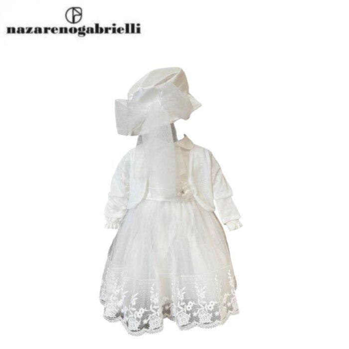ABITO BATTESIMALE CON CAPPELLINO