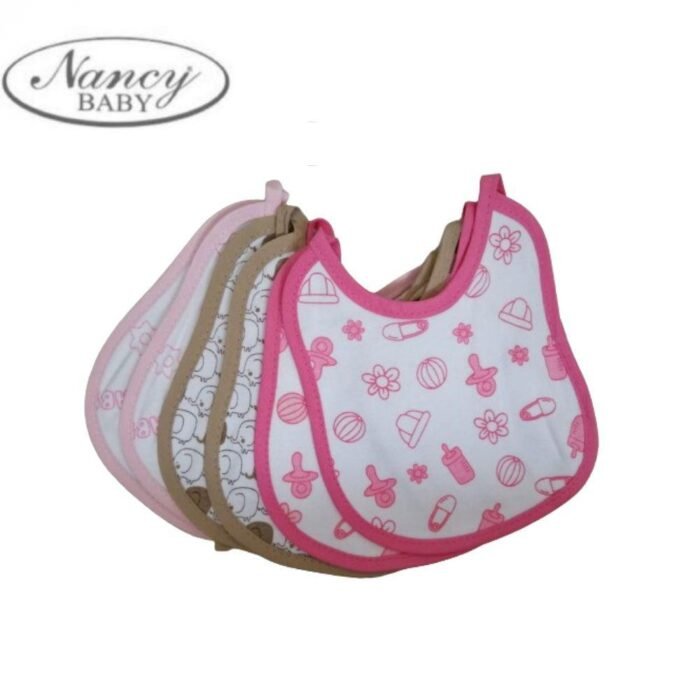 BAVETTA IN JERSEY COTONE STAMPATA