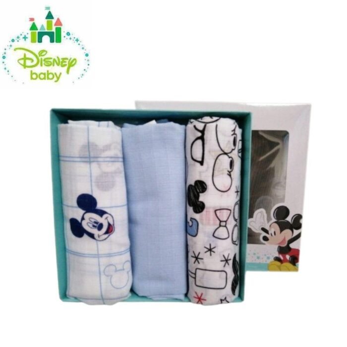 SET 3 GARZA MUSLIN WD MICKEY