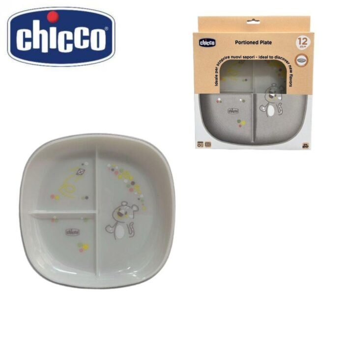 PIATTO PORZIONATO 12M+ GRIGIO