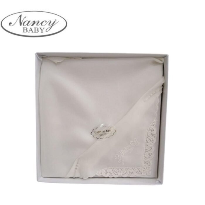 FAZZOLETTO BATTESIMALE SETA PANNA