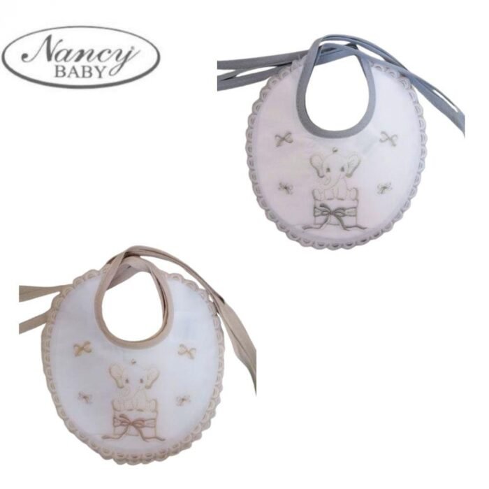 BAVETTA IN COTONE RICAMATA