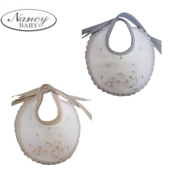 BAVETTA IN COTONE RICAMATA