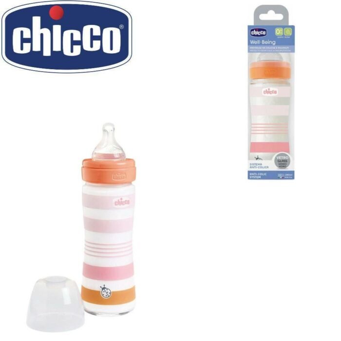 BIBERON WB PP VETRO ORANGE GIRL 240 LENTO SIL