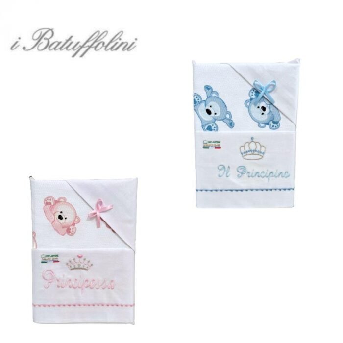 COORDINATO CULLA RICAMATO 4 PZ