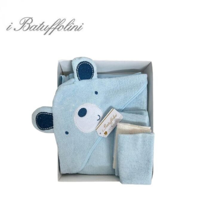 SET 4 PEZZI ACCAPPATOIO +3 LAVETTE MICROFIBR + TOY