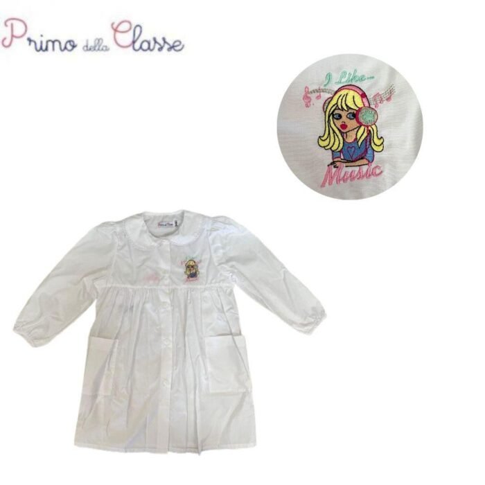 GREMBIULE SCUOLA RICAMATO