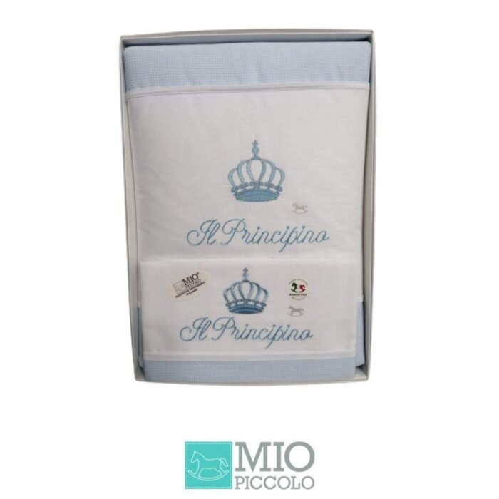 COMPLETO RICAMATO PRINCIPINO CULLA