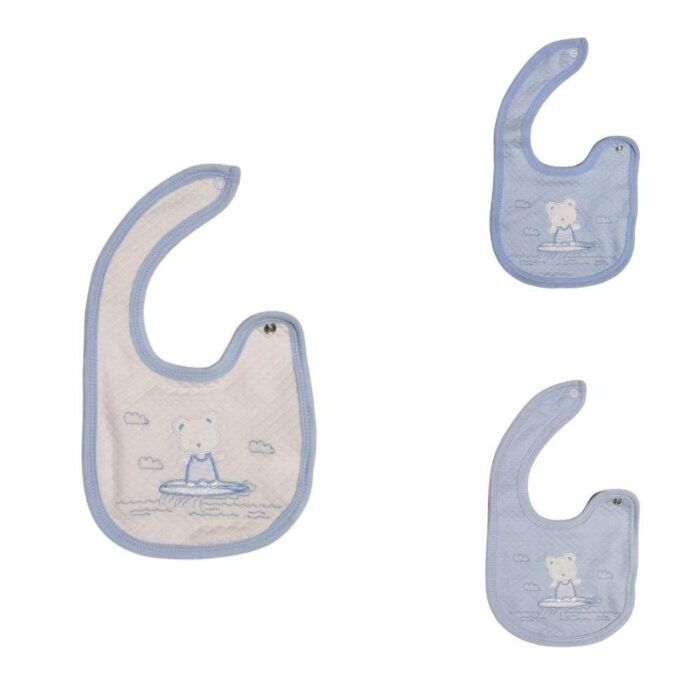 BAVETTE C/CLIP JERSEY RICAMATA