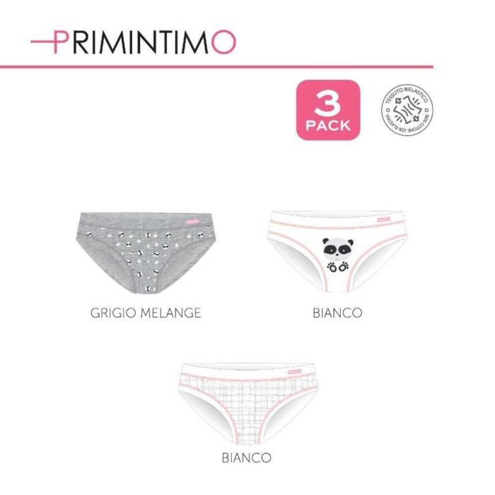 TRIPACK SLIP BAMBINA 100 COTONE