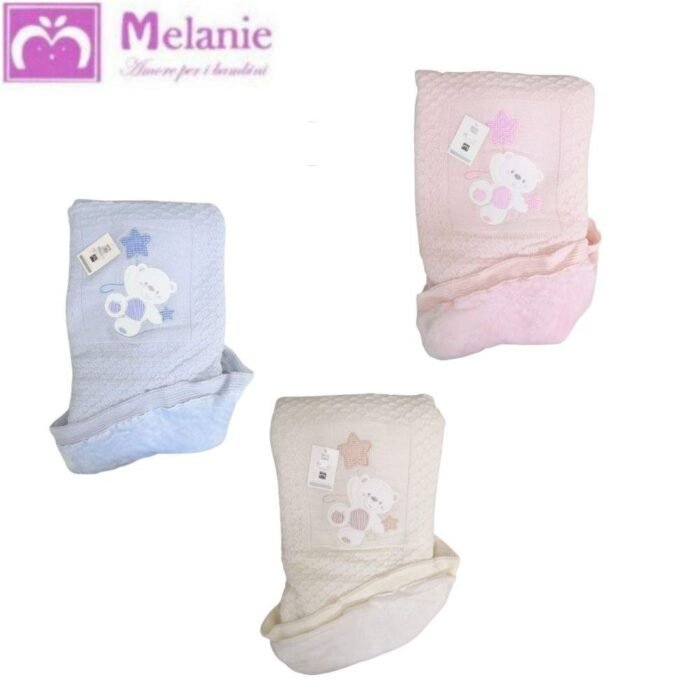 COPERTINA LANETTA RICAMO IMBOTTITA