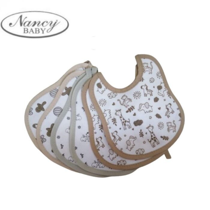 BAVETTA IN JERSEY COTONE STAMPATA