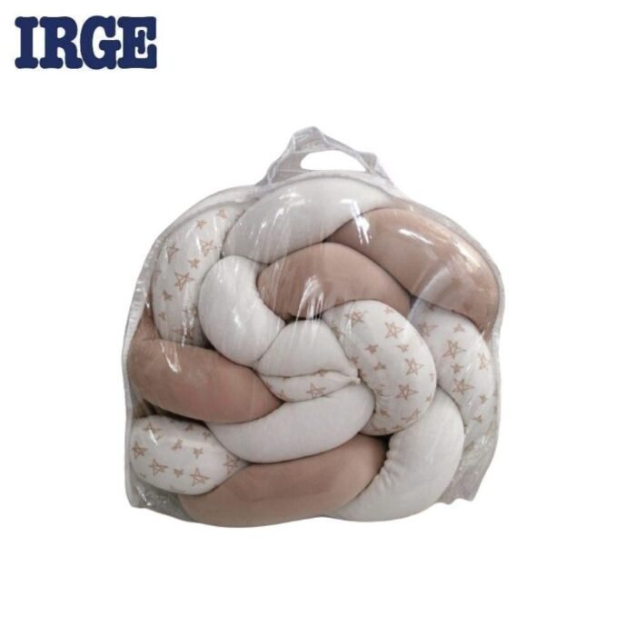 TRECCIA NEONATO PANNA-TORTORA 167X18