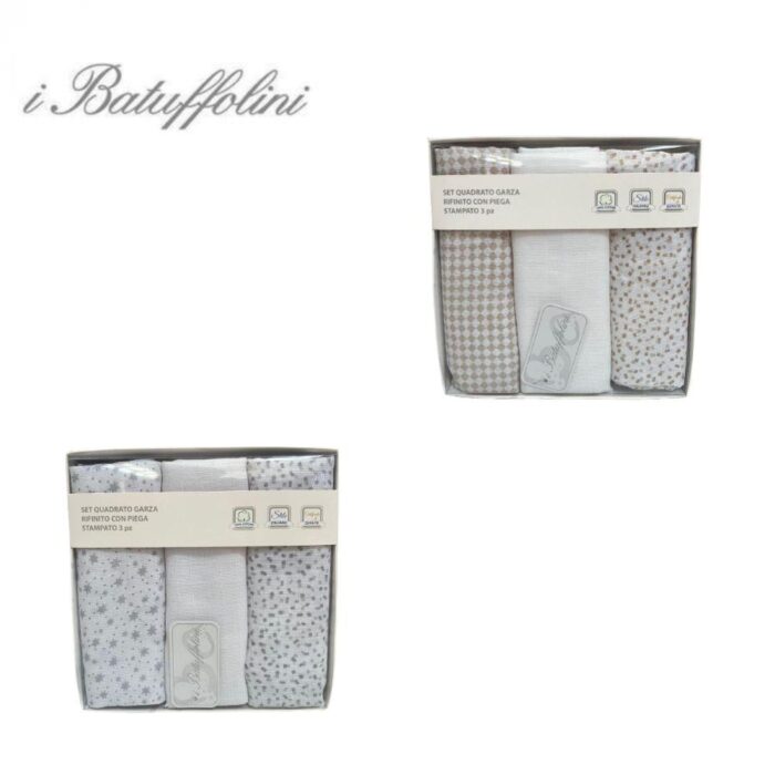 QUADRATO GARZA 3PZ 70X70