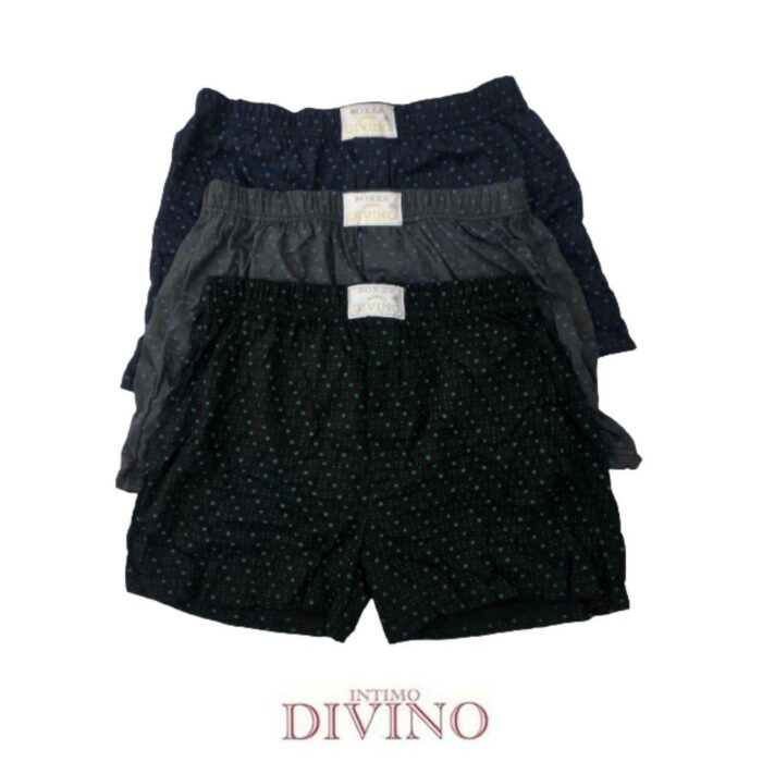 TRIS BOXER UOMO COTONE