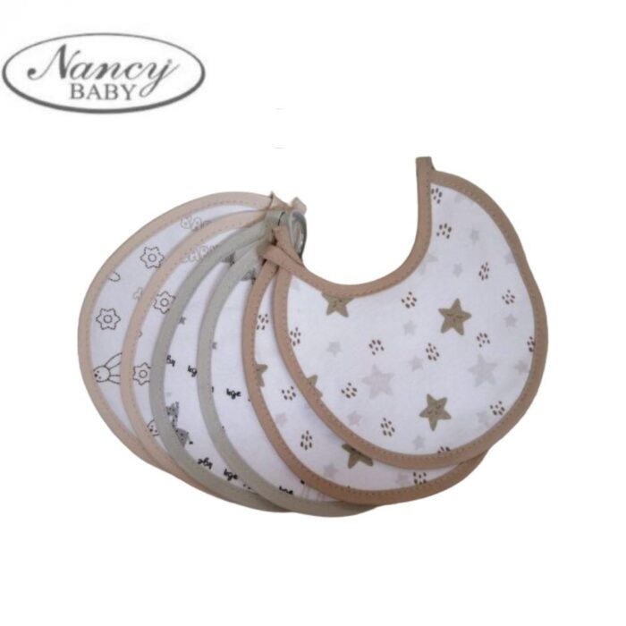 BAVETTA IN JERSEY COTONE STAMPATA