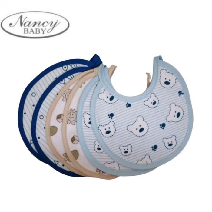 BAVETTA IN JERSEY COTONE STAMPATA
