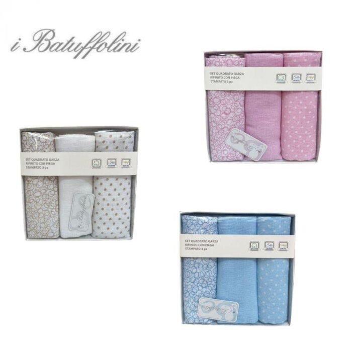 QUADRATO GARZA 3PZ 70X70