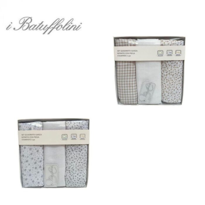 QUADRATO GARZA 3PZ 70X70