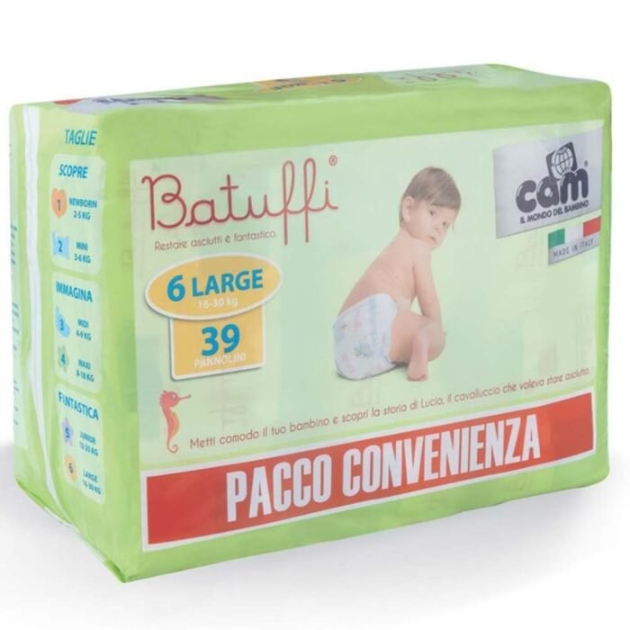 PANNOLINI TRIPACK 16/30KG - 6 MISURA