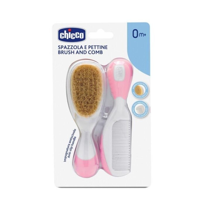 SPAZZOLA E PETTINE ROSA